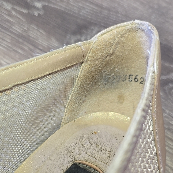 Stuart Weitzman Cream Loafers with Woven Design - Picture 8 of 12